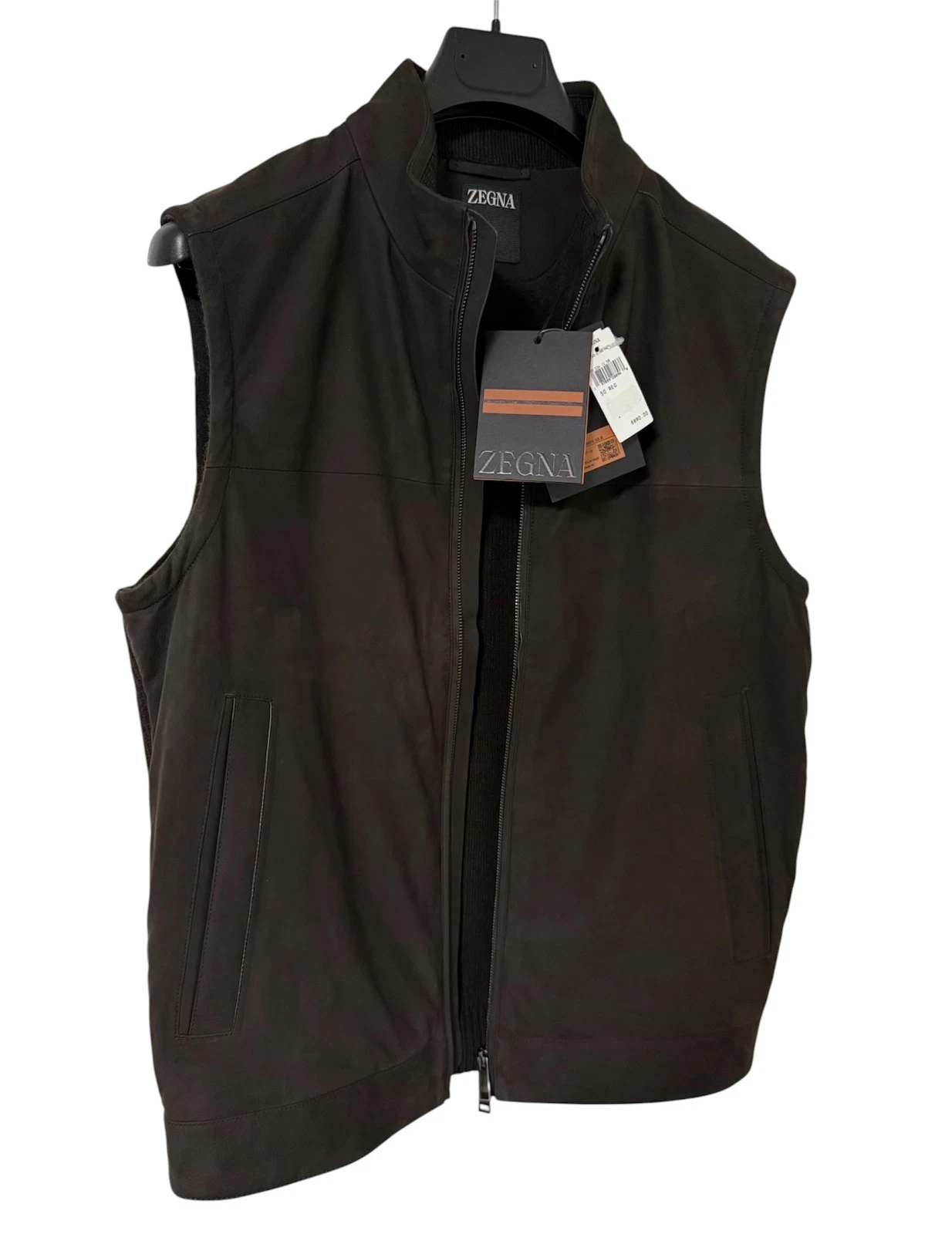 Zegna Men's Leather Suede & Cashmere Brown Gilet Vest 50 IT New With Tags $9K
Opens in a new window