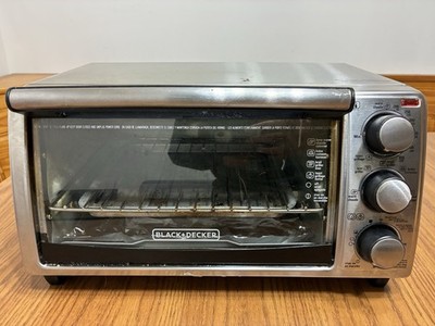 BLACK+DECKER TO1356SG 1150W 4-Slice Toaster Oven - Gray