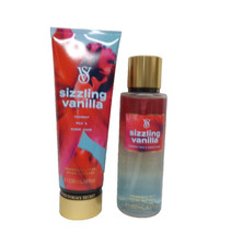 Victoria's Secret Fragrance Mist Lotion Set Lot of 2 SIZZLING VANILLA
