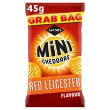 Jacobs Mini Cheddars Red Leicester Pack of 30x45 g