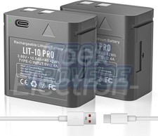 2-Pack 10500Mah Rechargeable LIT-10Battery Compatible with SPYPOINT Trail Camera