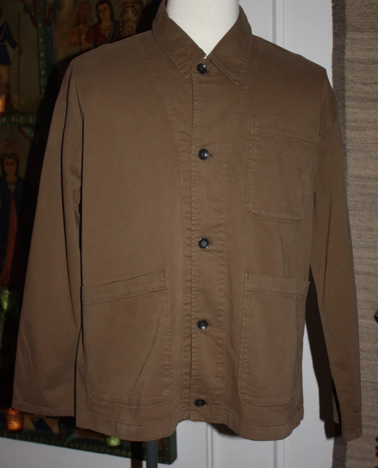 NEW Rag & Bone Brown Stretch Cotton Twill Chore Jacket Sz M NWT $398 - Image 3 of 4