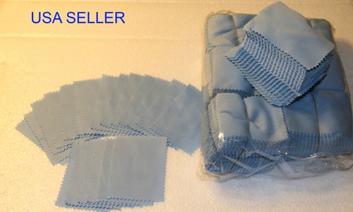 10PCS 50mmX70mm Microfiber Cleaning Cloths Eyeware Camera Lens LCD LED Phones - 第 1/2 張圖片