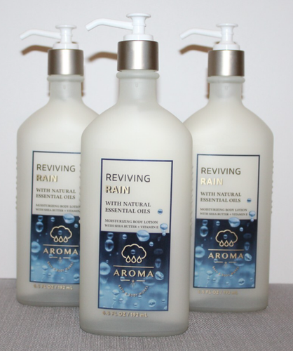 X3 NEW Bath & Body Works Aromatherapy Reviving Rain Moisturizing Body Lotion