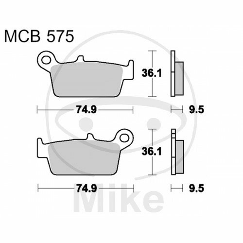 Plaquettes De Frein Avant TRW Lucas MCB 62 Pour Honda GL 1000 (GL1, GL2) 75-77 - Neuves D'origine