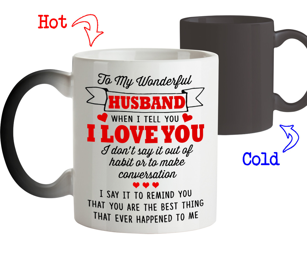 Coffee Mug Birthday Love Gift for Husband To my Wonderful Husband