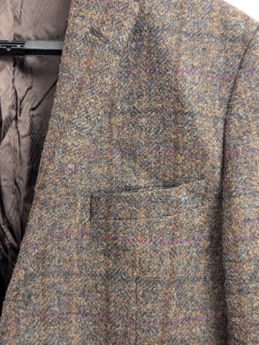 Alexandre Of England Tweed Jacket 42" Long, Woolmark Pure New Wool Mens designer - Picture 6 of 15