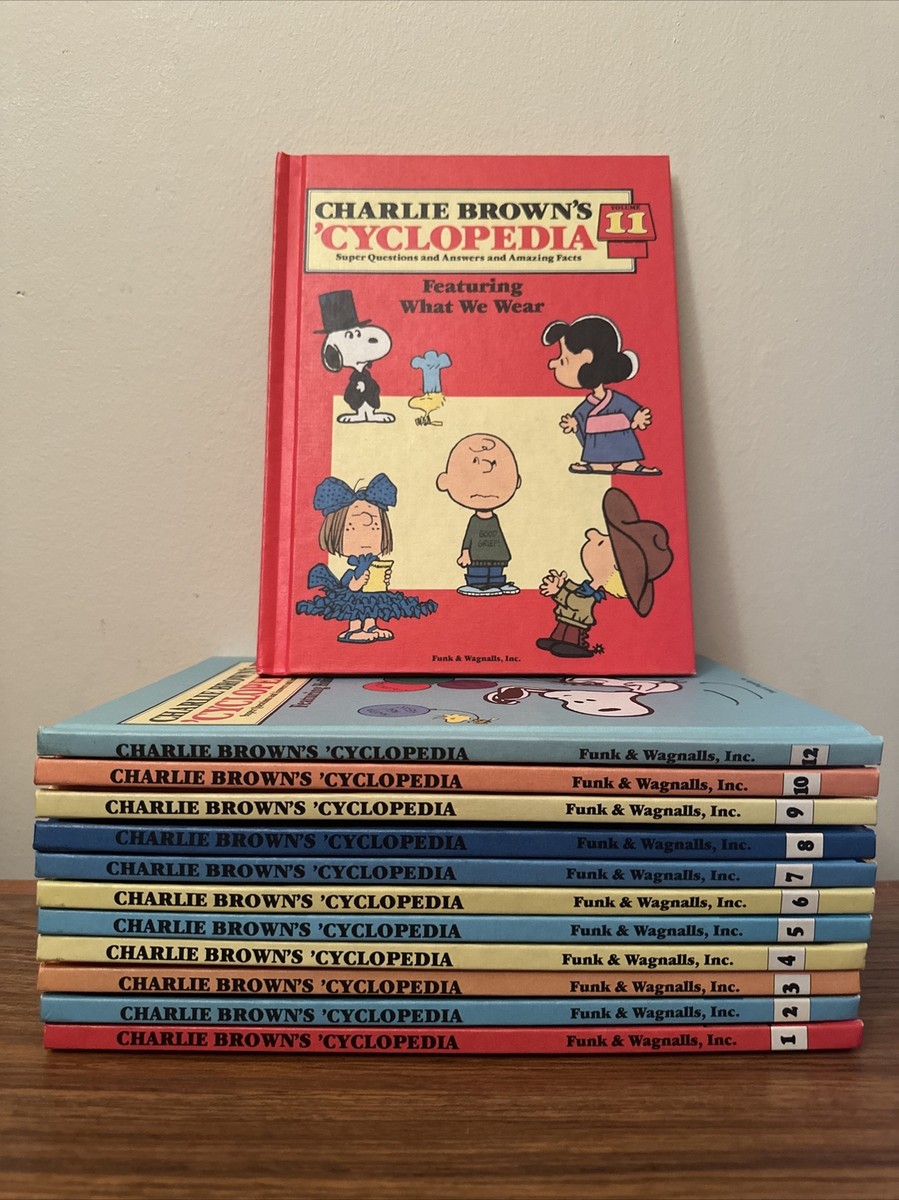 Vintage Charlie Brown's Cyclopedia incomplete Set Vol 1-11