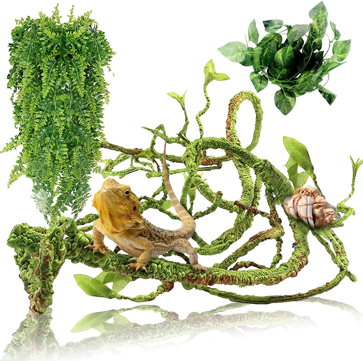Reptile Plants Bendable Jungle Climbing Vine Terrarium Flexible