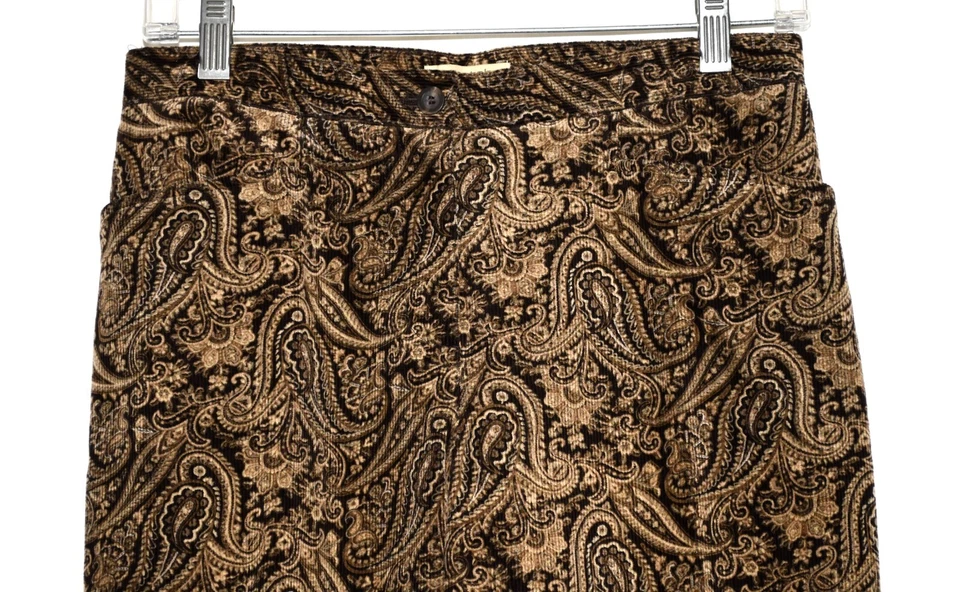 Pantalones Jones New York Country Marrón Cachemira Algodón Elástico Pana 29x33 Talla 6 Foto 2 de 4