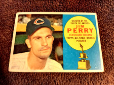 Topps 1960 # 324 Jim Perry All Star RC 4.0 VG/EX Light Crease  (GC)