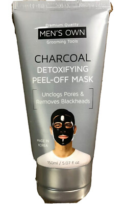 Men's Own Charcoal Detoxifying Peel-Off Mask 5.07 fl oz. NEW IN PACKAGE