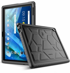 Rijp Inleg Krijger For Lenovo Tab 4 10 Plus Case Poetic Full Body Soft Silicone Tablet Cover  Black 840275122683 | eBay