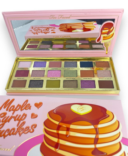 Too Faced MAYPLE SYRUP PANCAKES Eyeshadow Palette 18 Shades New in Box - Picture 2 of 2