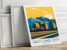 United States, Utah Traditional 40x50cm Stretched Travel Canvas Wall Art Print