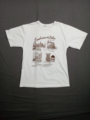 Y2K Brazil T Shirt Size Small Lembranca De Belem Museu Goeldi Teatro Da Paz