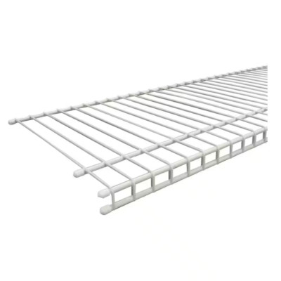 SuperSlide 48 in. L x 12 in. D White Wire Closet Shelf