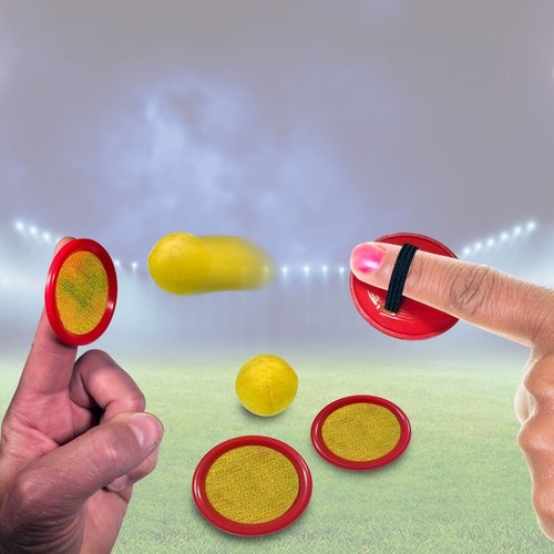 Miniatur Taschenfang Ball Set - Ballspiel Set mit 4 Fingerfängern und 2 Kugeln - Bild 6 von 8