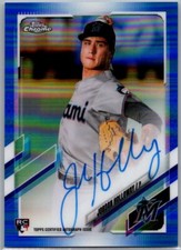 2021 Topps Chrome Blue Refractor Auto RC Rookie /150 Jordan Holloway #RA-JHO