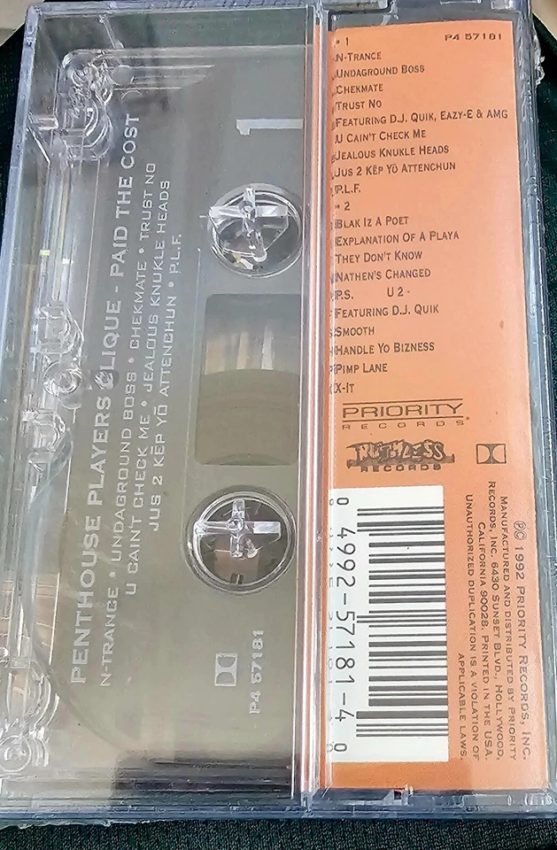 Penthouse Players Clique - Paid The Cost | Cassette. New, DJ QUICK, EAZY-E  - Image 2 of 2