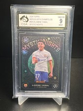 Lamine Yamal ROOKIE 2023-24 Topps Merlin UEFA Mystic Nights CGA GRADED 9