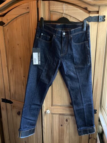 BNWT Neil Barrett Bleu Skinny Fit Regular Mid Rise Cropped Jeans RRP £470 - Picture 1 of 5