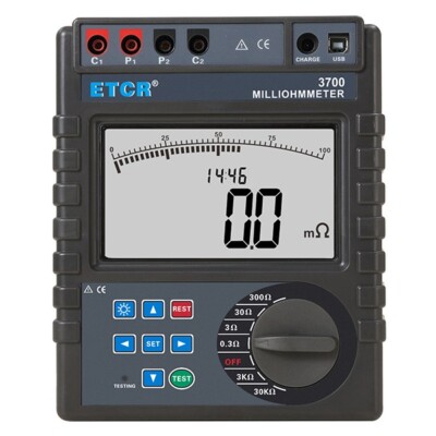 ETCR3700 Intelligent Equipotential Bonding Resistance Tester 0.0001Ω~30.00kΩ  KD