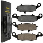 Caltric Front and Rear Brake Pads for Kawasaki Vulcan 900 Vn900 Custom 2007-2019 (For: Kawasaki Vulcan 900)