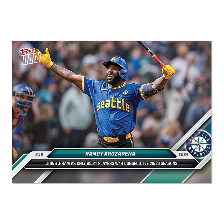 Randy Arozarena 20/20 Season 2024 MLB TOPPS NOW Card 704