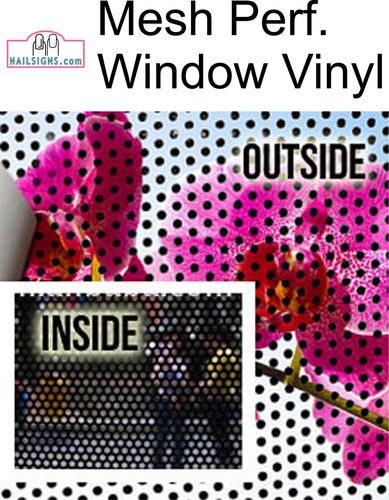 Spa 28 Perforated Mesh See-Through Window Poster Sign Day Massage Style Vertical - Picture 7 of 17