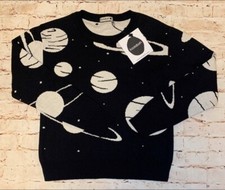 kids Black space sweater from Koolabah