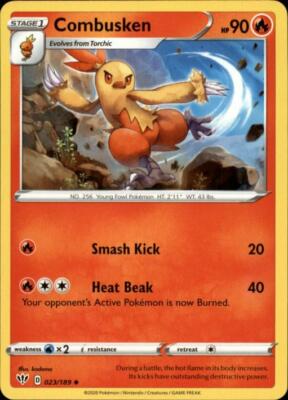 2x (SWSH03-023) Combusken (U) Pokemon Darkness Ablaze Card # 23