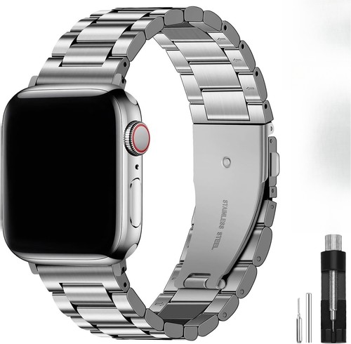 For Apple Watch: Stainless Steel Band 42/44/45mm Fits Series 9-2 & SE - Zdjęcie 15 z 39