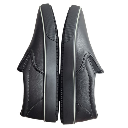 Tredsafe Ric Unisex 5Men/6Women Black Polyurethane Slip-On Shoes New - Picture 2 of 14