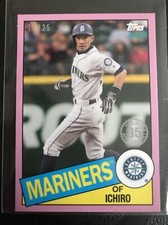 2020 Topps Mini 1985 Topps 35th Anniversary Pink /25 Ichiro Suzuki Ichiro #85-88