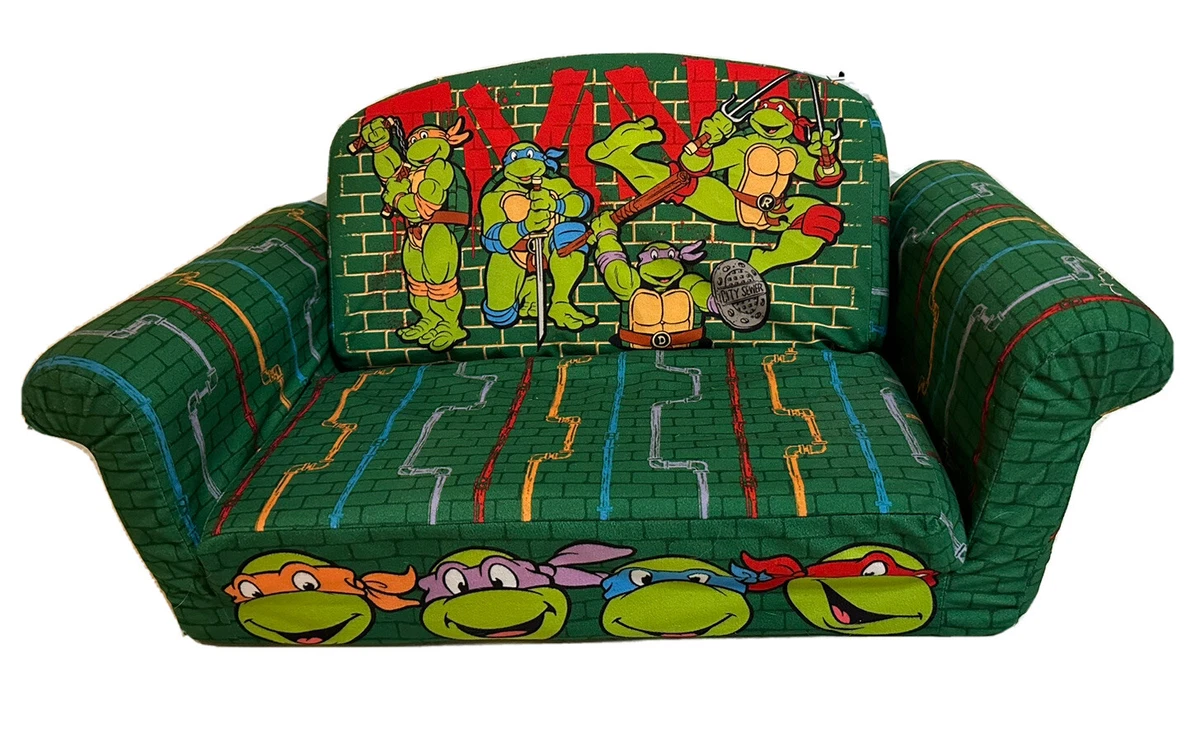 Vintage TMNT Teenage Mutant Ninja Turtles Flip Open Kids Sofa Bed