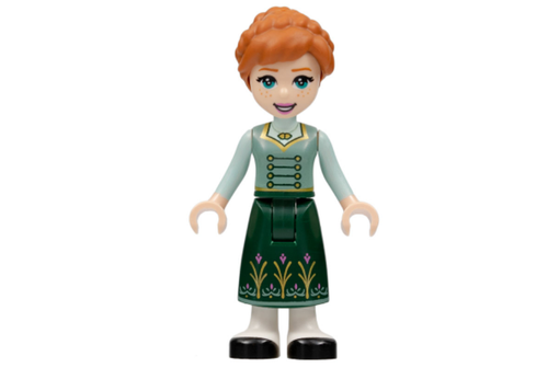 Lego Anna 43204 Dark Green Skirt with Flowers Disney Princess Minifigure - 第 1/2 張圖片