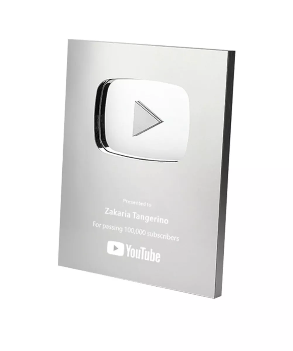 Customized  play button and Gold/Silver Awards