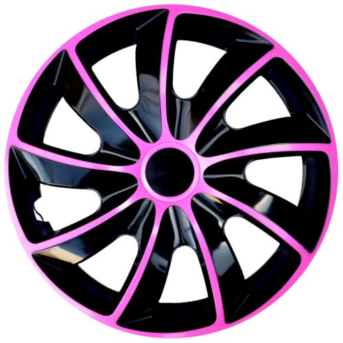 Wheel Covers Hubcaps 16" Set 4PCS Car ABS Pink Universal 16 in Weather Resistant - Picture 1 of 2