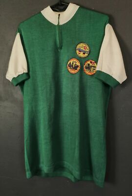 VINTAGE RETRO 1970s MENS SANCHESKI CYCLING BICYCLE SHIRT JERSEY MAILLOT SIZE M 3