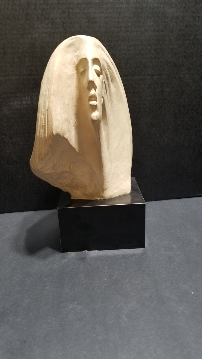 Austin Gallery Sculpture by David Fisher, Head of a Woman with