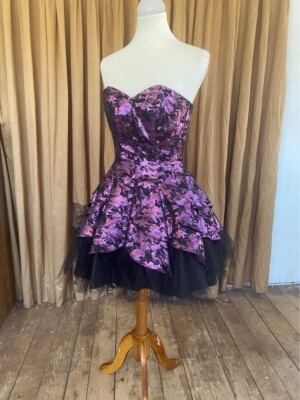 black and lavender cocktail dress Cocktail Dress black and purple