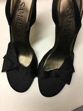 Sam Libby 3 1/2 In Heel Size 7 1:2 M Black Slip On A196ss