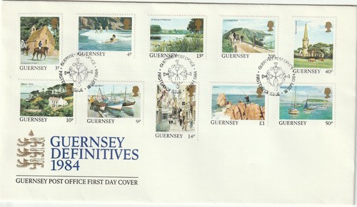 1984 Guernsey FDC cover with definitive stamp