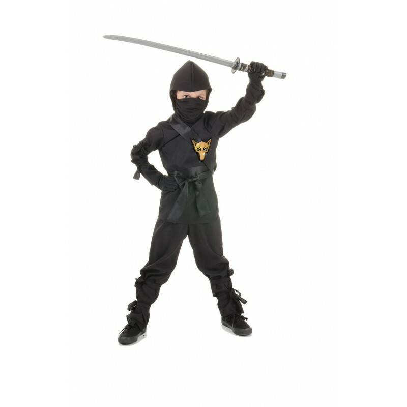 【M】 Underwraps Ninja Warrior Champion Fox Fighter Childrens Halloween