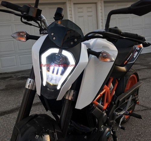 KTM Duke 125 / 200 / 390 - Faro de proyección LED.. Better than HID - Imagen 3 de 8