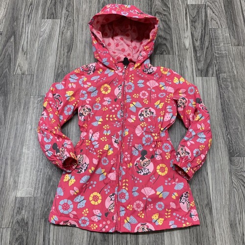 DISNEY Minnie Mouse Full Zip Up Pink Hooded Jacket Girl's Size 4 - Picture 2 of 11