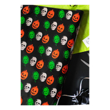 HALLOWEEN 3 SEASON OF THE WITCH MASKS HORROR MOVIE GIFT WRAPPING PAPER ROLL