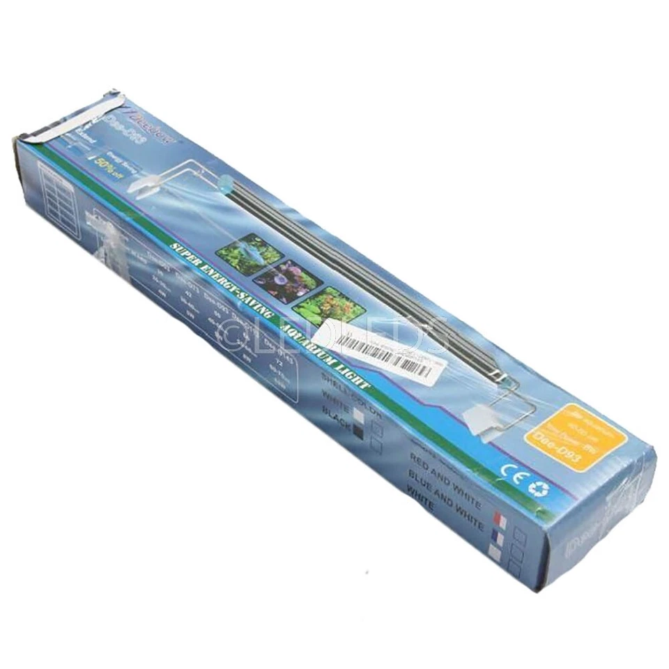 LAMPADA PLAFONIERA 20CM 30 LED 20-30CM ACQUARIO LUCE BIANCA BLU PESCI PIANTE - Immagine 2 di 4