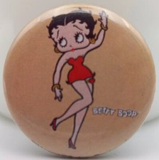 Vintage Betty Boop Cartoon Pinback Button Retro Animation Memorabilia Pin Badge 